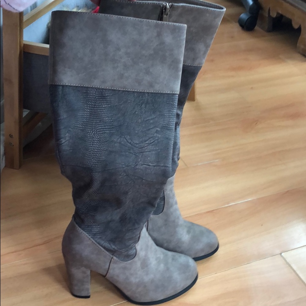 Sexy Knee High Heeled Boots